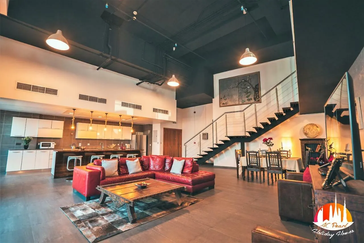A C Pearl Holiday Homes - The Loft With Burj Khalifa View Dubái 0*,  Emiratos Árabes Unidos